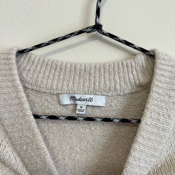 Madewell Birchmont Side-Button Pullover Sweater in Coziest Textured Yarn - Picture 3 of 5
